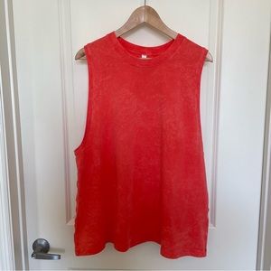 lululemon Cloudy Wash Flare All Yours Tank Top Size 10
